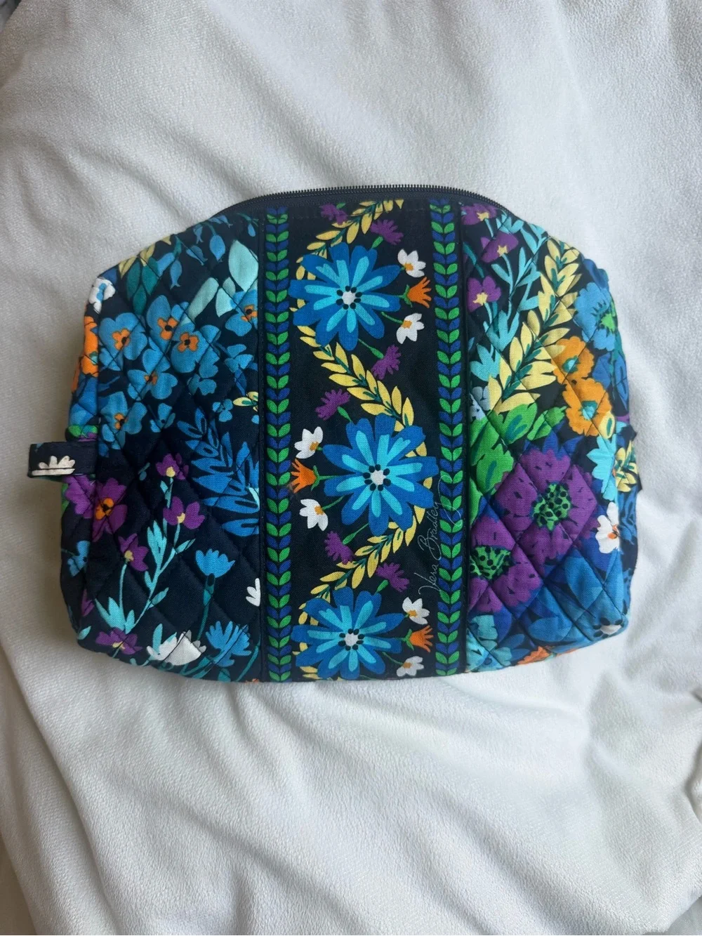 Vera Bradley Large Cosmetic Bag - Midnight Blues - NWT